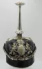 Bavarian Silver Chevau-Leger Officers Pickelhaube with Haarbush Visuel 7